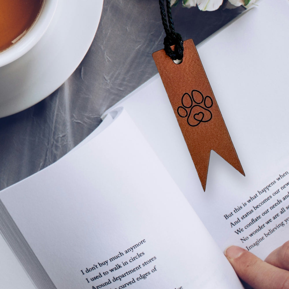 Mini-Leather Bookmark or Gift Tag