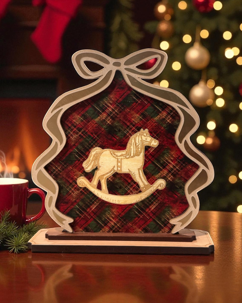 Vintage Style, Cozy Home Holiday Shelf Sitter