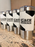 20oz Leather Wrapped Soccer Tumbler