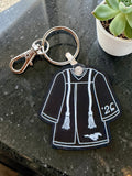 Graduation Gown Keychain