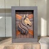 Riley the Horse - Segmented Wood Art