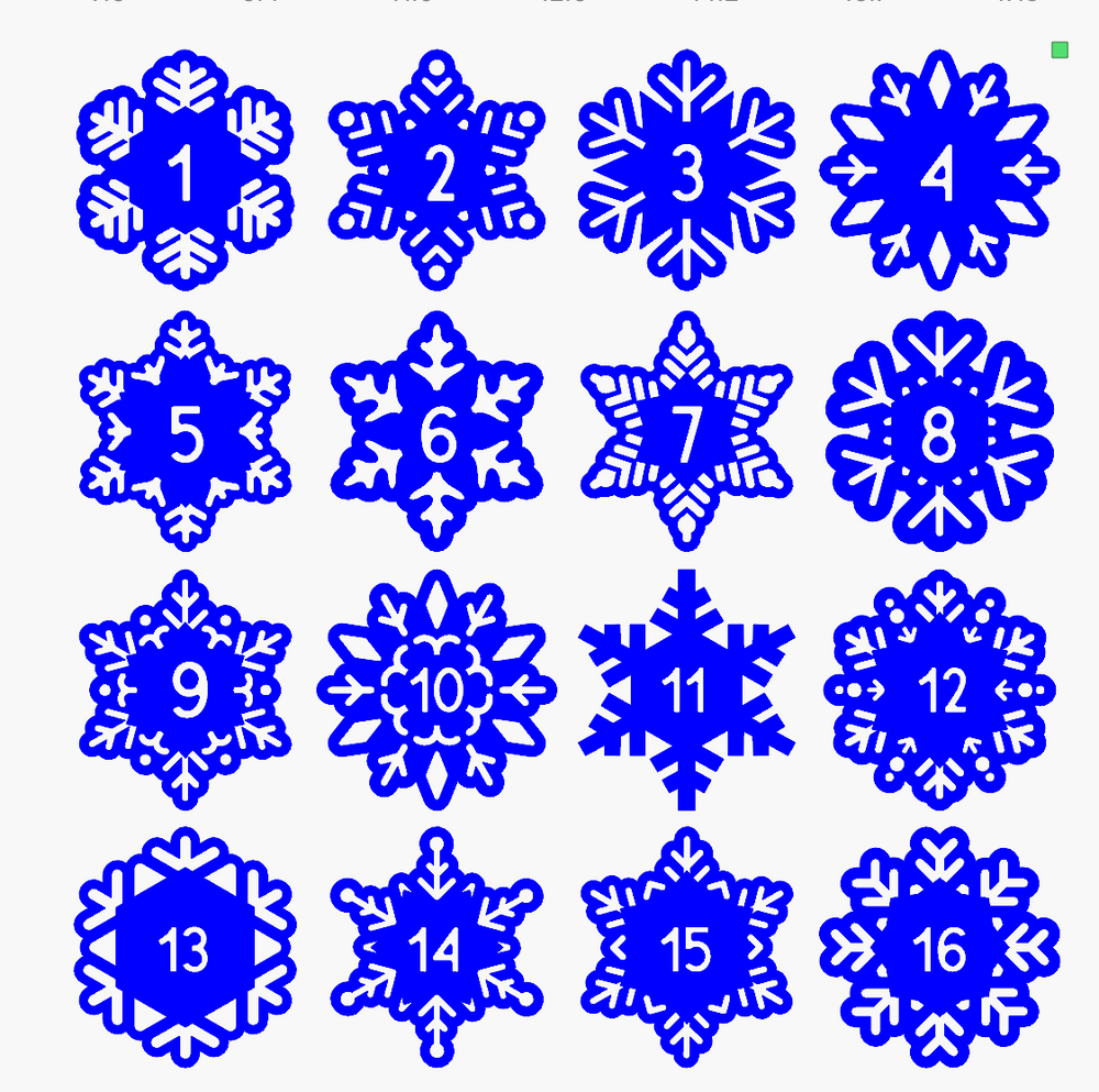 Single Layer Snowflake Ornament or Gift Tag