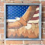 The American Eagle - Segmented Wood Art