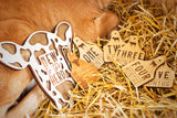 Cow + Cattle Tag Theme Milestone Markers