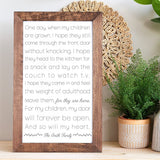 Forever Open Box Framed Sign