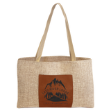 Game Day Leatherette Canvas Tote Bag