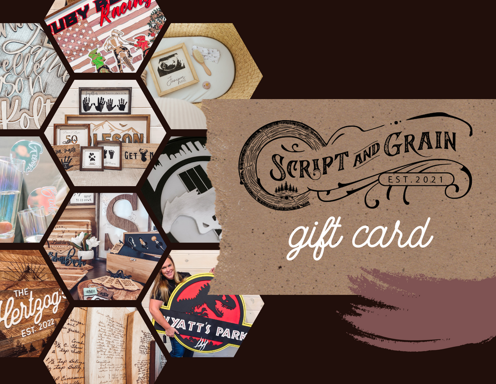 Script and Grain Gift Card