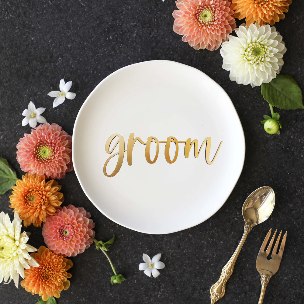 Single Word or Name Cut Out Place Settings