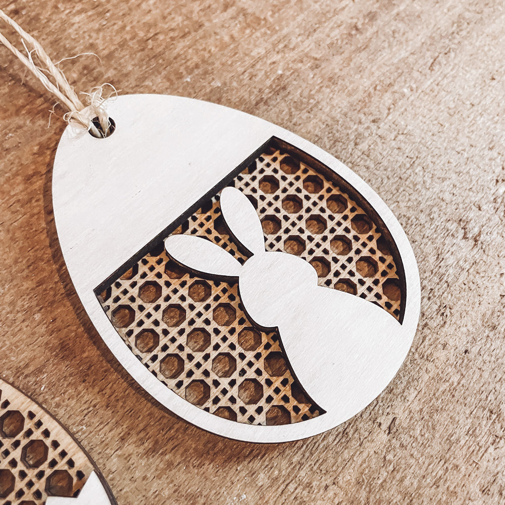 Rattan Easter Tags