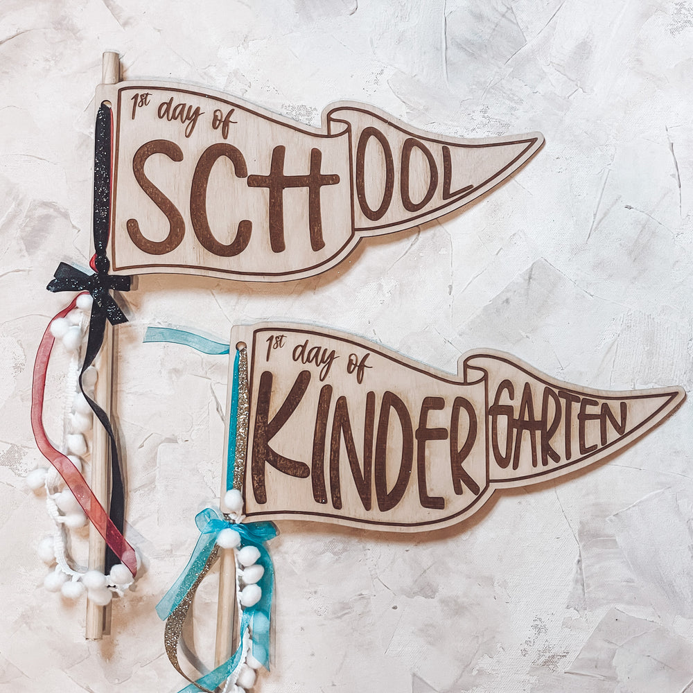 Back to School Wooden Pennant