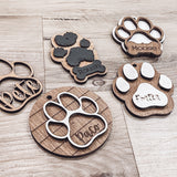 3D Paw Print Replica Ornament