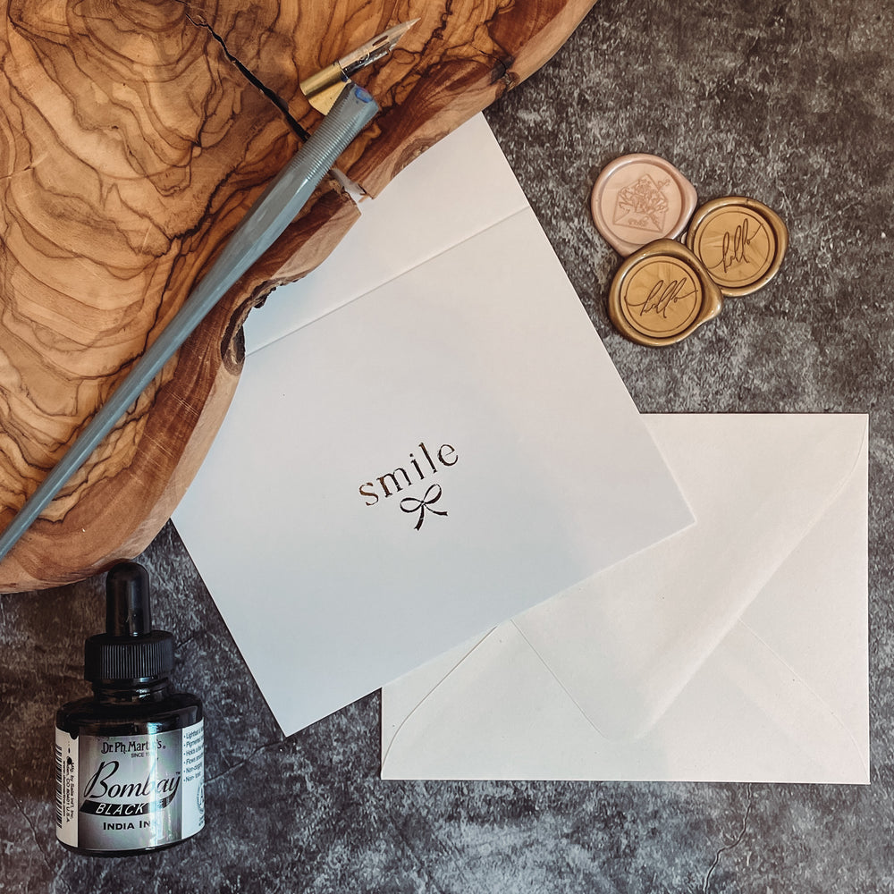 "Smile" Blank Note Card Kit
