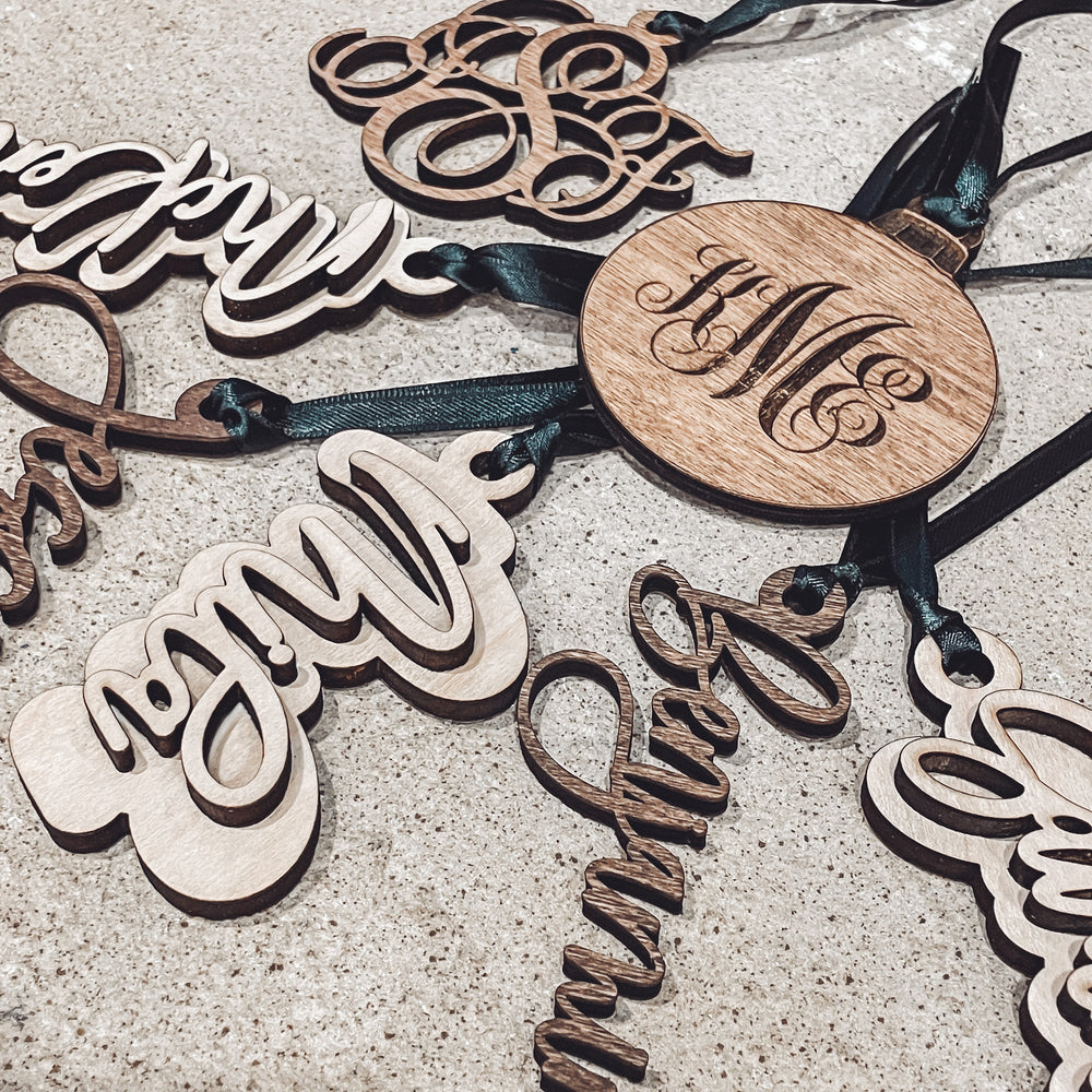 Stocking Name Tags - Double Layer