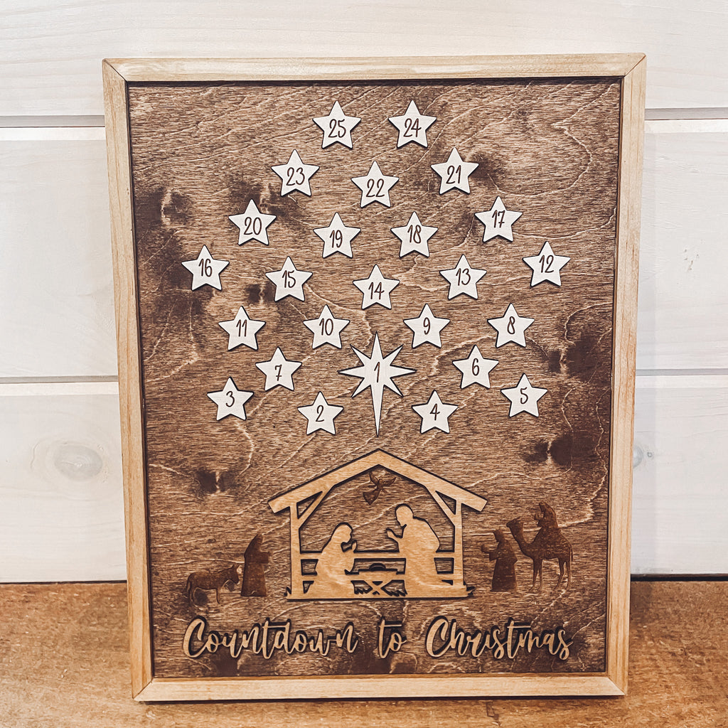 Nativity Christmas Countdown Script And Grain