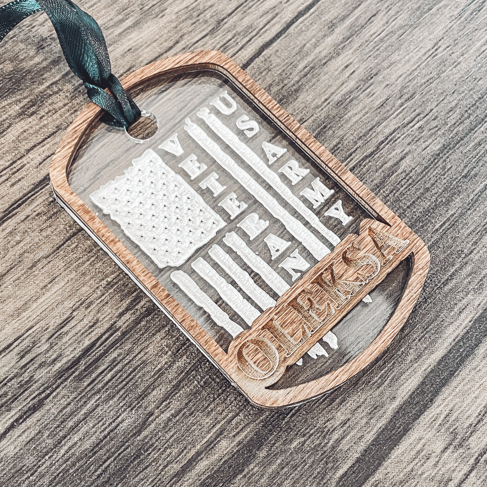 Personalized Christmas Ornament for Veterans