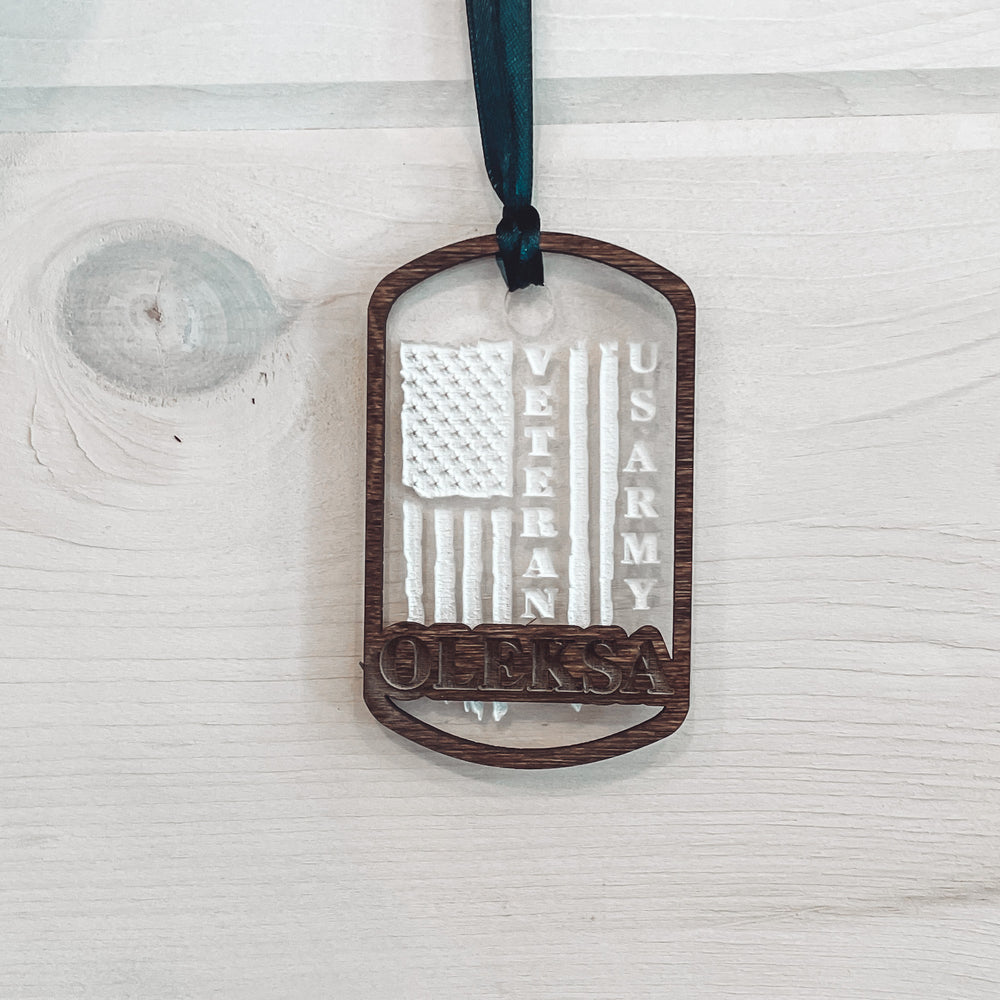 Personalized Christmas Ornament for Veterans