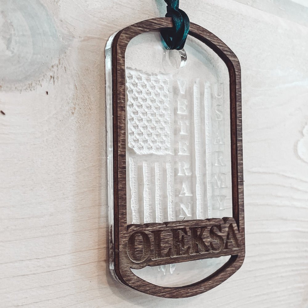 Personalized Christmas Ornament for Veterans