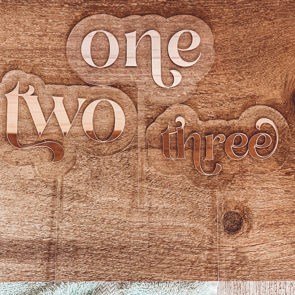Acrylic Cake Toppers