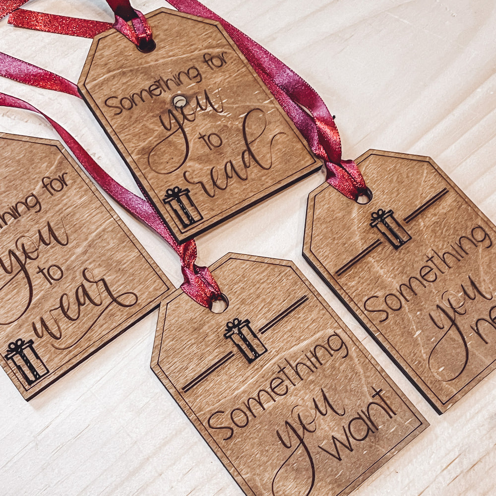 Want - Read - Wear - Need Gift Tags