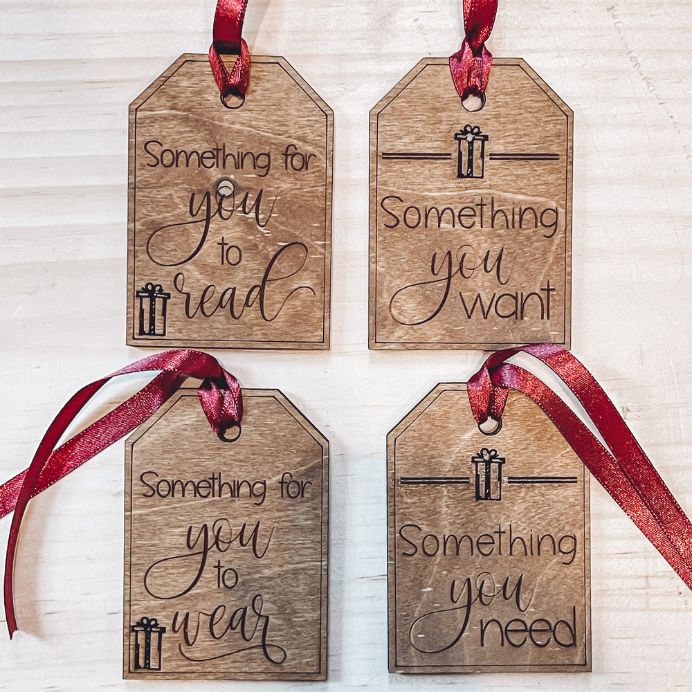 Want - Read - Wear - Need Gift Tags