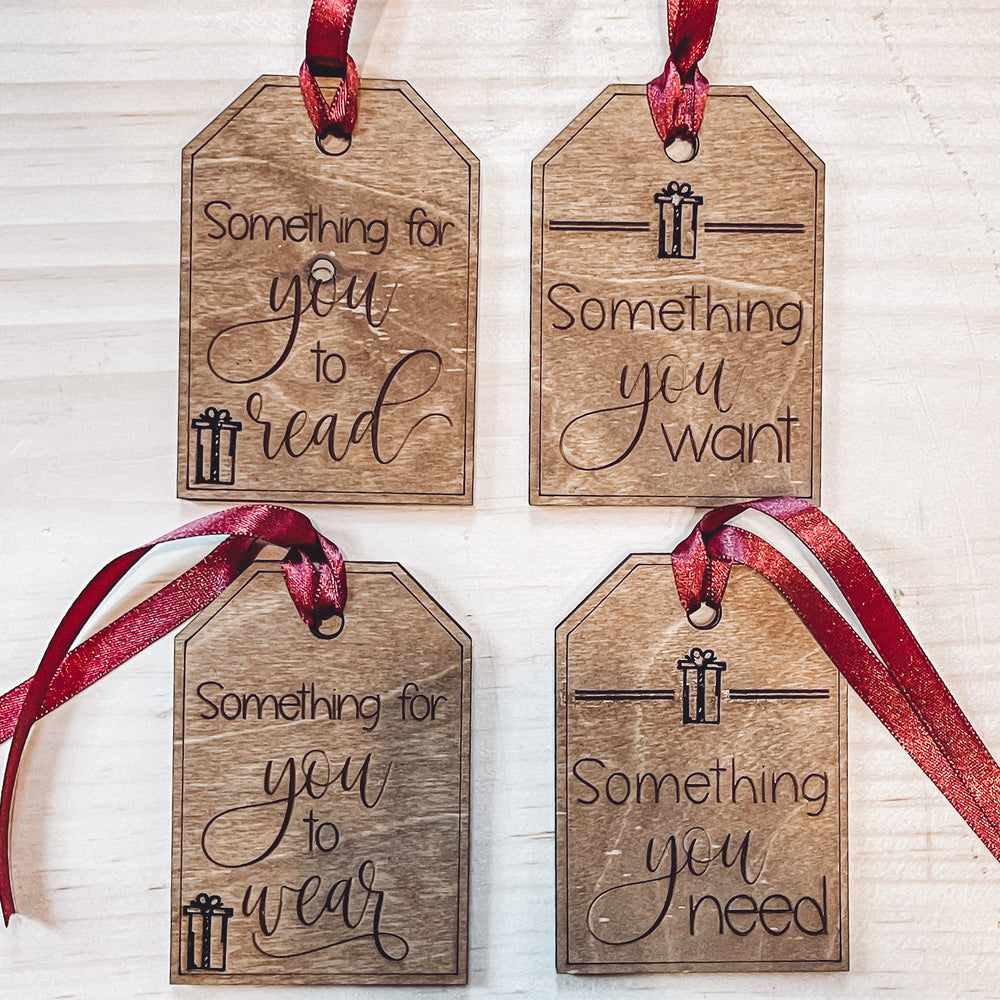 Want - Read - Wear - Need Gift Tags