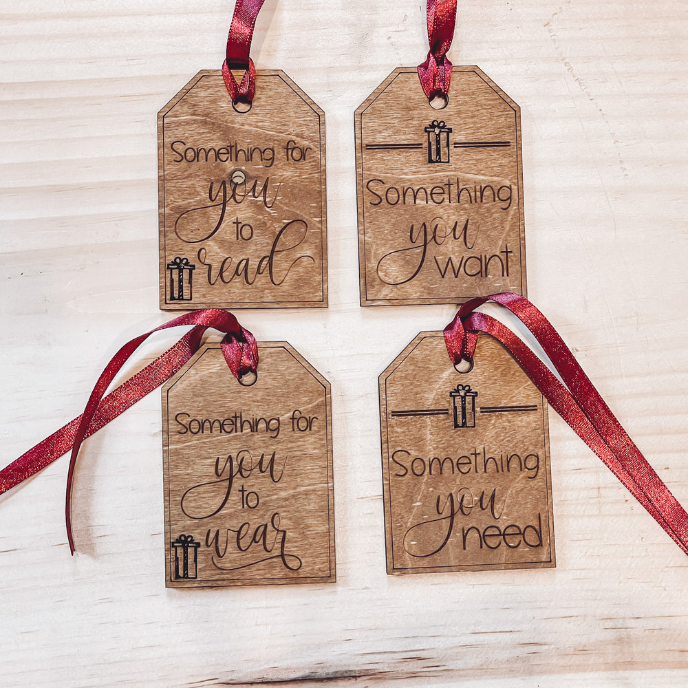 Want - Read - Wear - Need Gift Tags