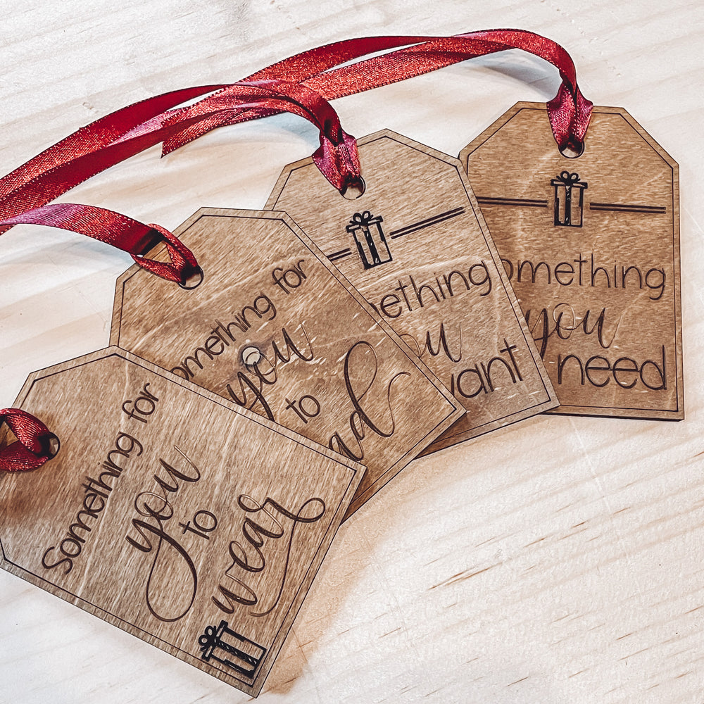 Want - Read - Wear - Need Gift Tags