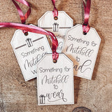 Personalized Want - Read - Wear - Need Gift Tags