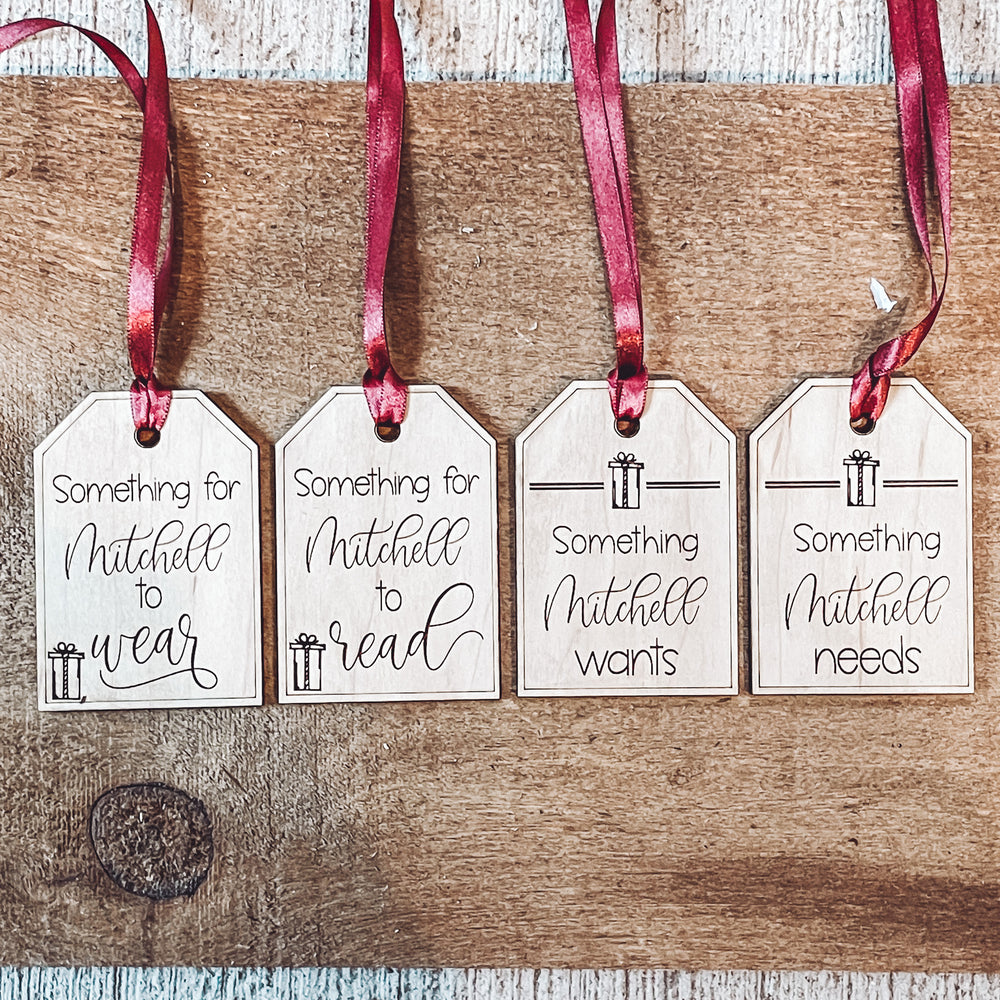 Personalized Want - Read - Wear - Need Gift Tags – Script and Grain personalized-want-read-wear-need-gift-tags-script-and-grain