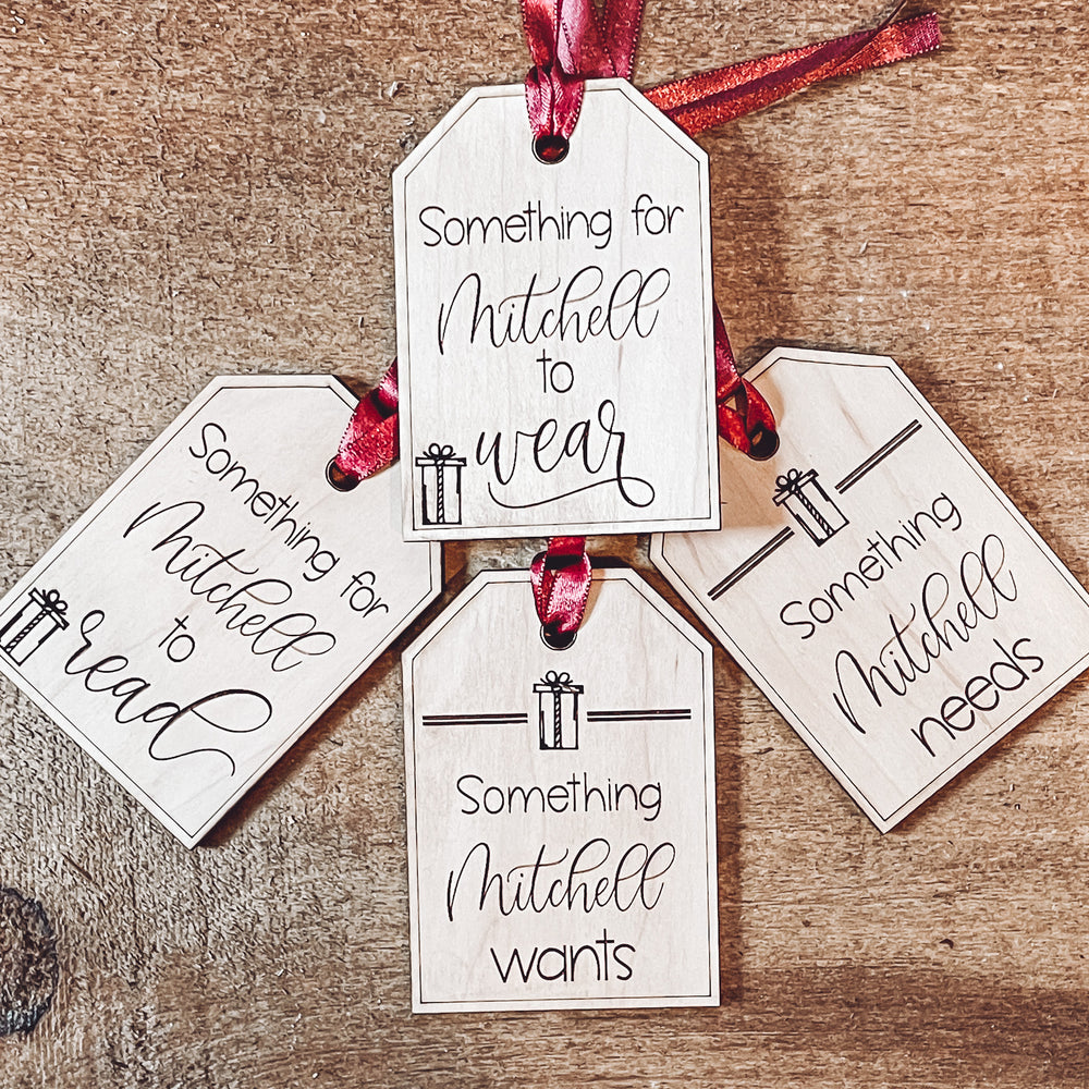 Script Family Gift Tags
