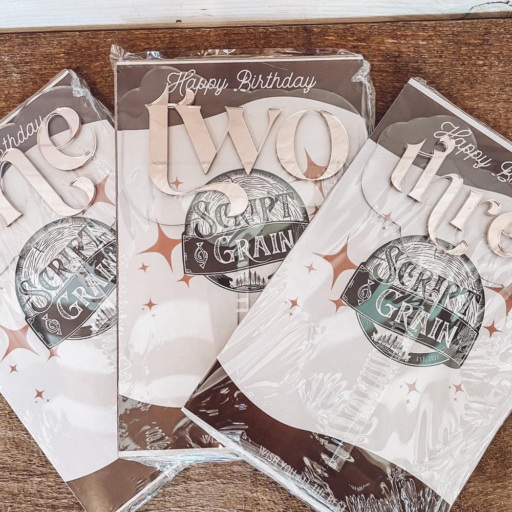 Acrylic Cake Toppers