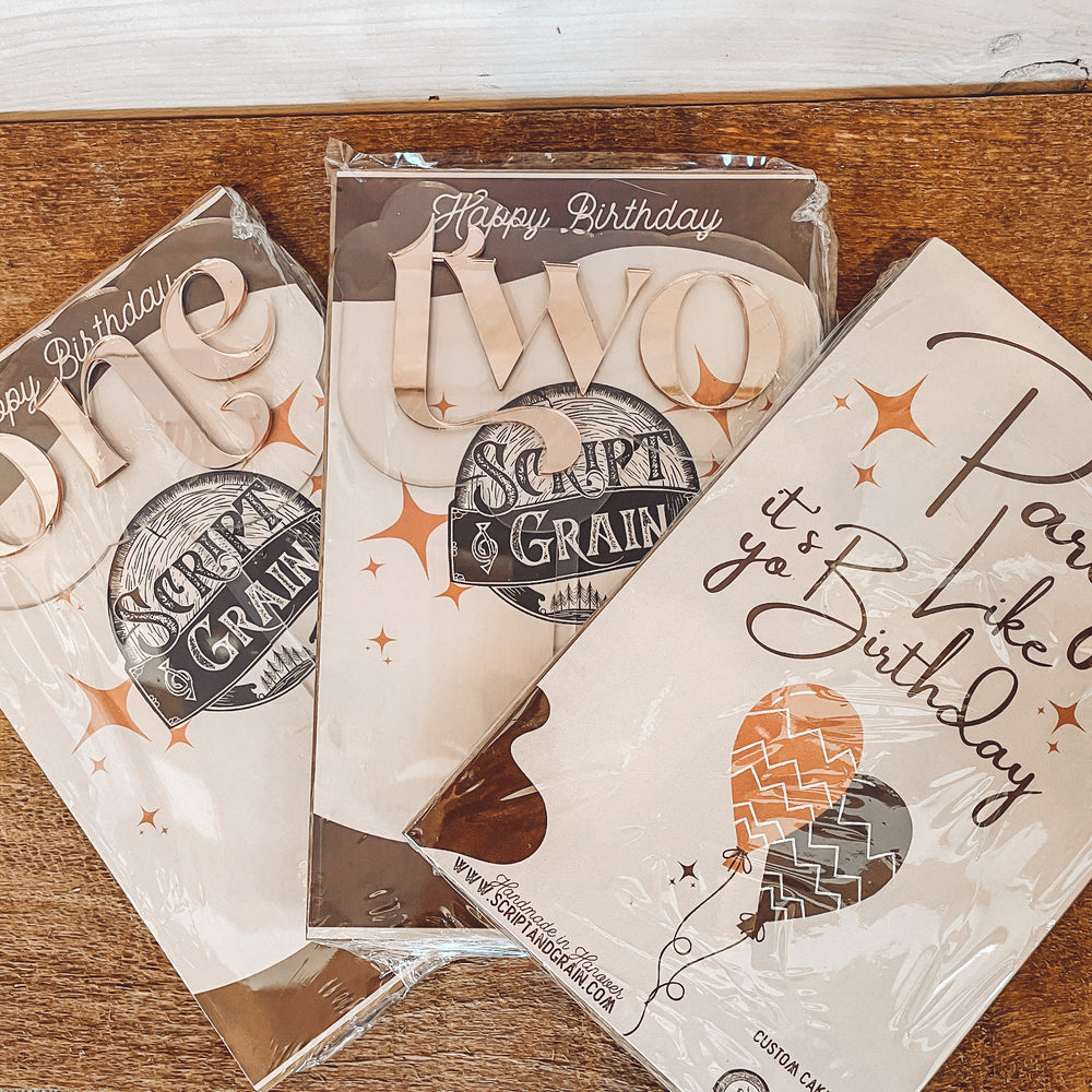 Acrylic Cake Toppers
