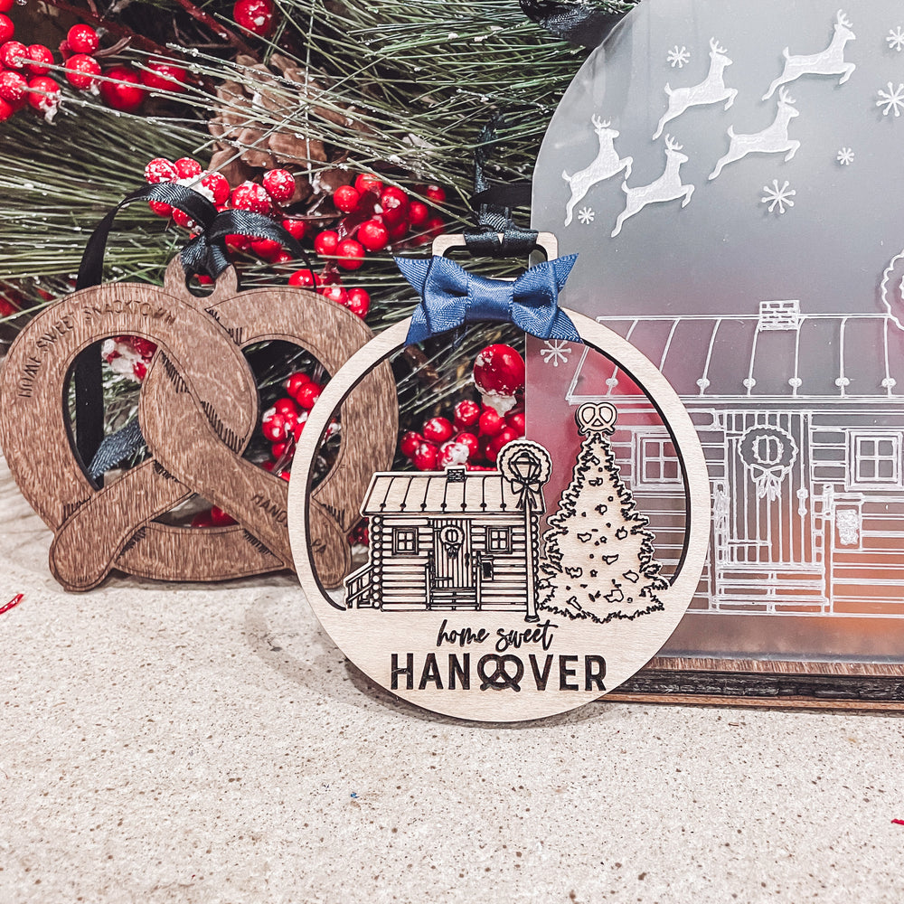 Snacktown PA Pretzel Ornament