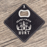 Leather Bottle Opener Coaster Sets