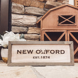 New Oxford Wooden Plaque