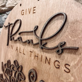 Give Thanks in All Things - Door Hanger
