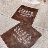 "Leader of a Tiny Gang" Leatherette Canvas Tote Bag