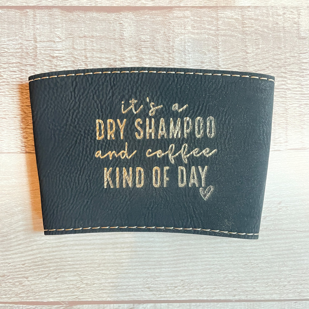 Leather Engraved Coffee Sleeve