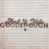 Wedding Song Lyrics | Anniversary Gift Box-Framed Sign