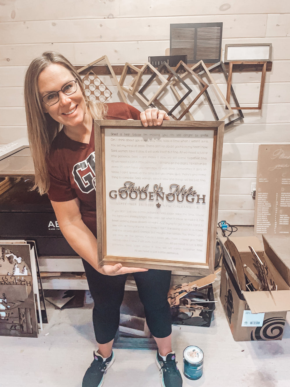 Wedding Song Lyrics | Anniversary Gift Box-Framed Sign