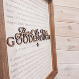 Wedding Song Lyrics | Anniversary Gift Box-Framed Sign