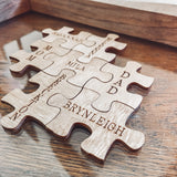 Framed Family Puzzle Decor