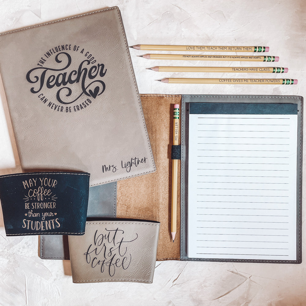 Leather Engraved Coffee Sleeve