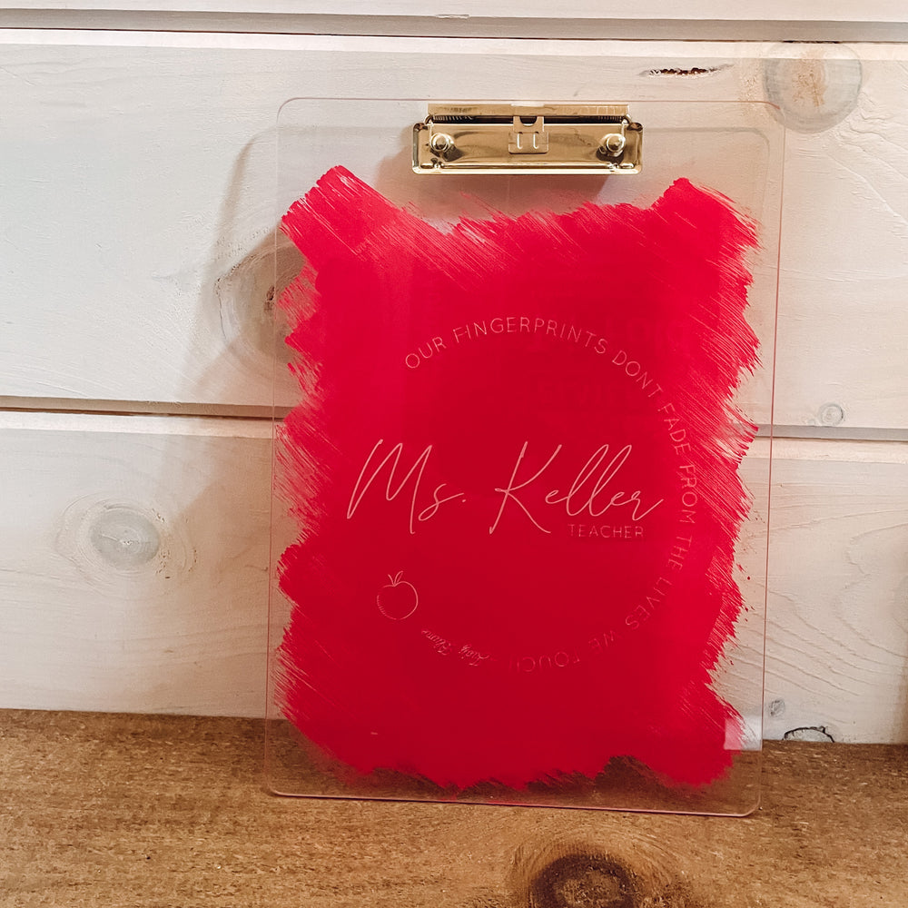 Acrylic Engraved Clip Board