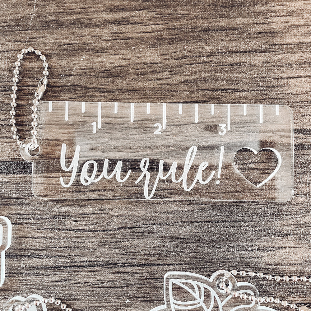 Acrylic Teacher Keychain