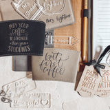 Leather Engraved Coffee Sleeve