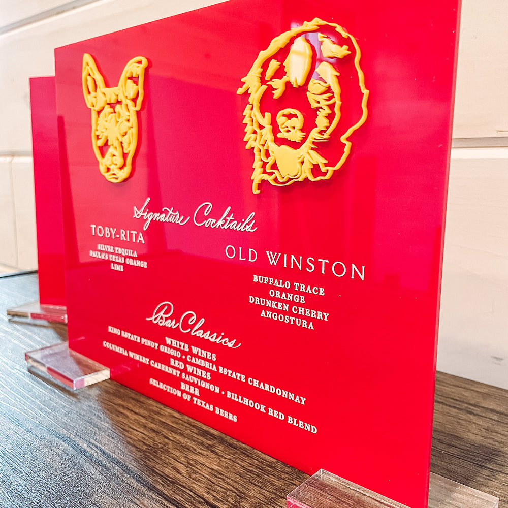 Acrylic Table Stands