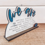 "We Are" Penn State Desk/Shelf Sitter