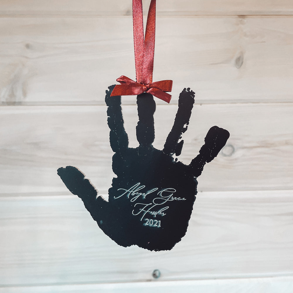 Hand print ornament