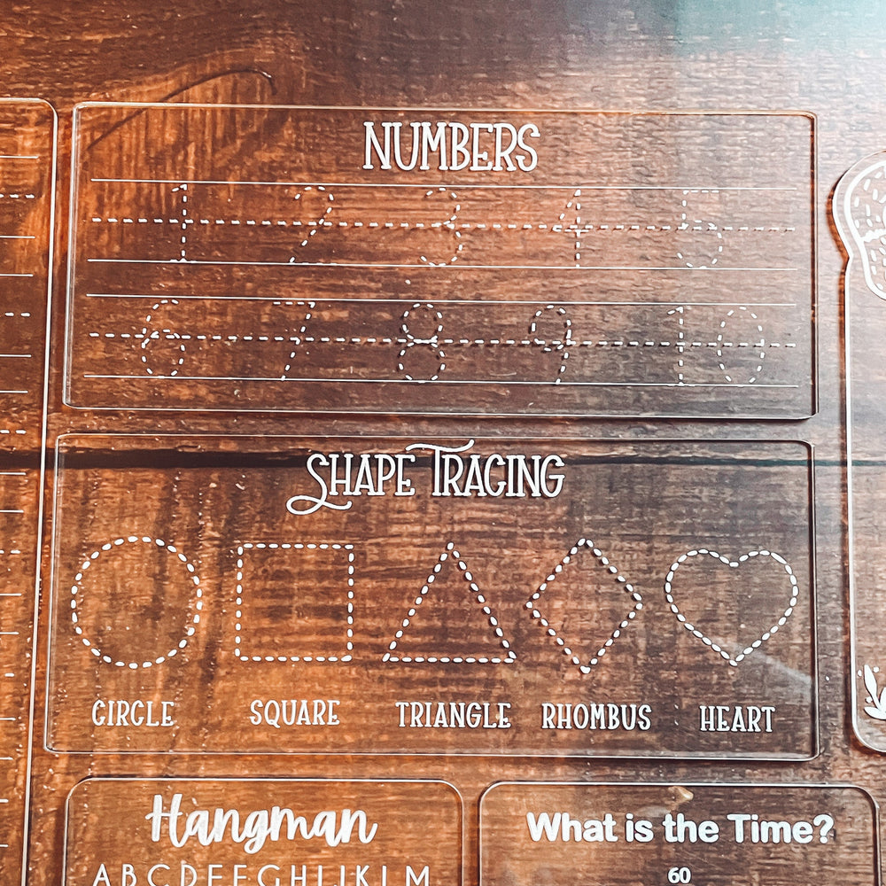 Kids Acrylic Activity Board Add-Ons: Numbers